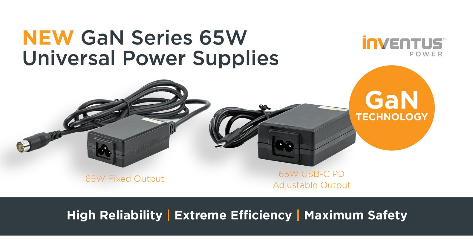 Inventus Power introduces new line of Universal Power Supplies with GaN